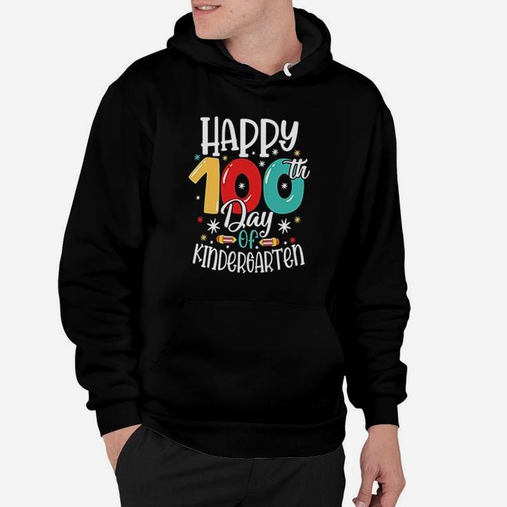 Happy 100th Day Of Kindergarten Colorful Gift For Kids Hoodie