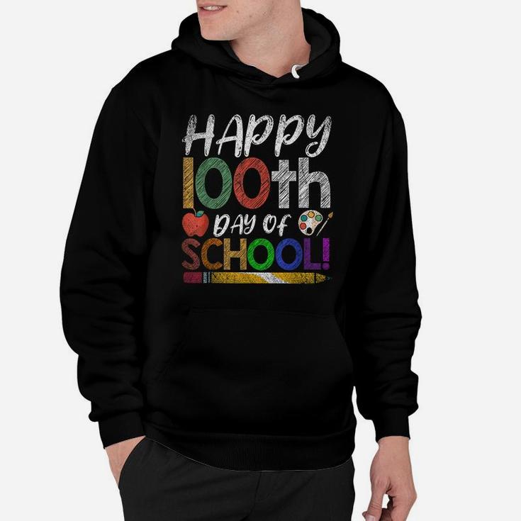 Happy 100Th Day Of School Kids Boys Girls 100 Days Of School Hoodie