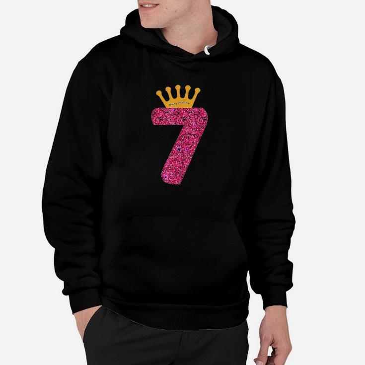 Happy Birthday Girls 7Th Party 7 Years Old Bday Hoodie