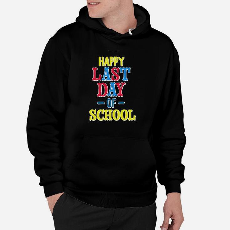 Happy Last Day Of School Red Yellow And Blue Hoodie