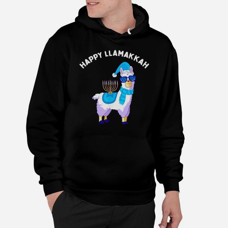 Happy Llamakkah Hanukkah Llama Chanukah Alpaca Hoodie