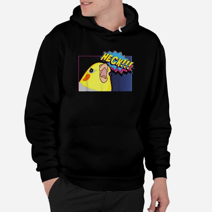 Heck Cockatiel Birb Memes Funny Angry Parrot Lover Hoodie