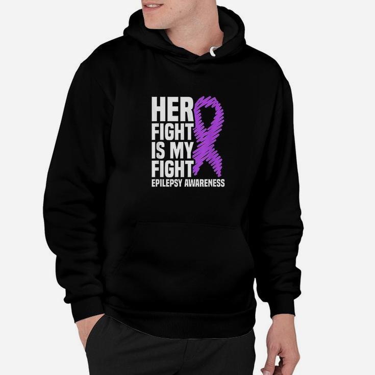 Her Fight Is My Fight Purple Ribbon Hoodie