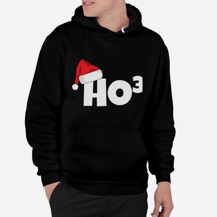 Ho3 Cubed Christmas Math Teacher Funny Idea Santa Hat Sweatshirt Hoodie