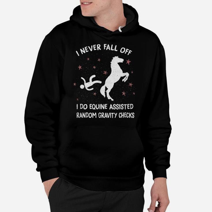 Horse Equine Assisted Gravity Checks Funny Horse Hoodie