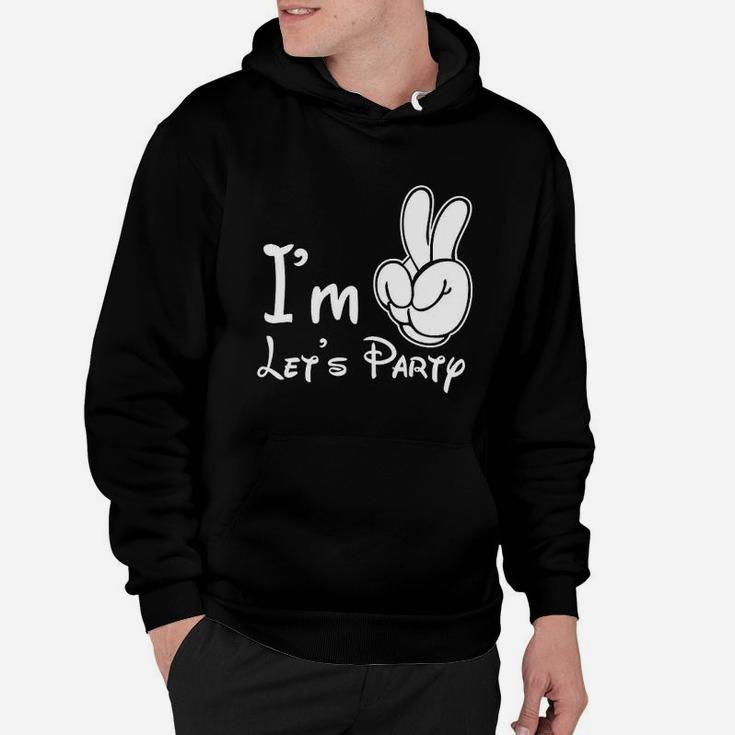 I Am Two Lets Party 2Nd Birthday Hoodie