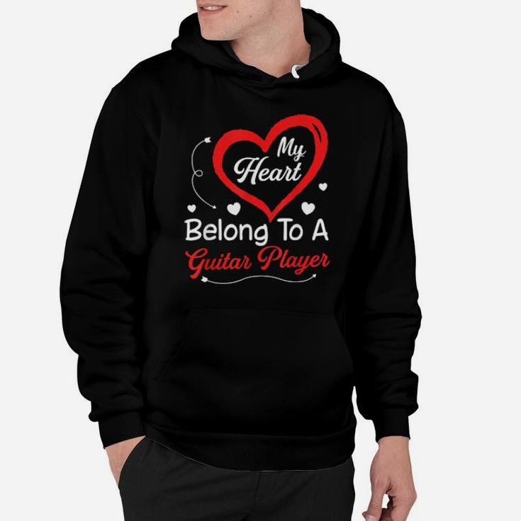 I Love My Guitar Player Husband Wife Valentines Day Hoodie