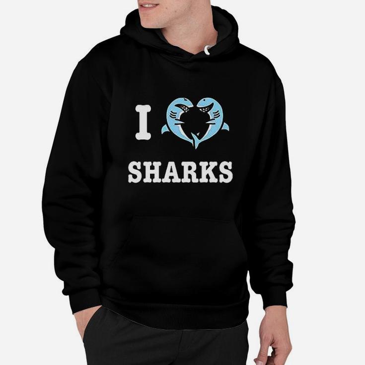 I Love Sharks Hoodie