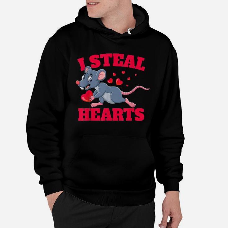 I Steal Hearts Mouse Love Valentine's Day Idea Hoodie
