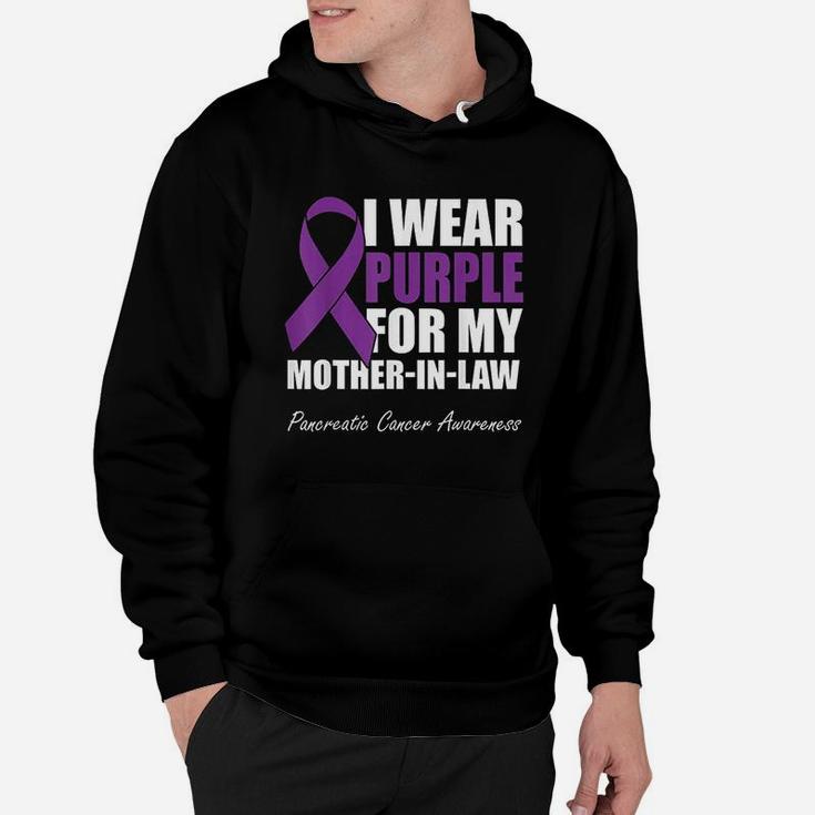 I Wear Purple For My Mother In Law Pancreatic Hoodie