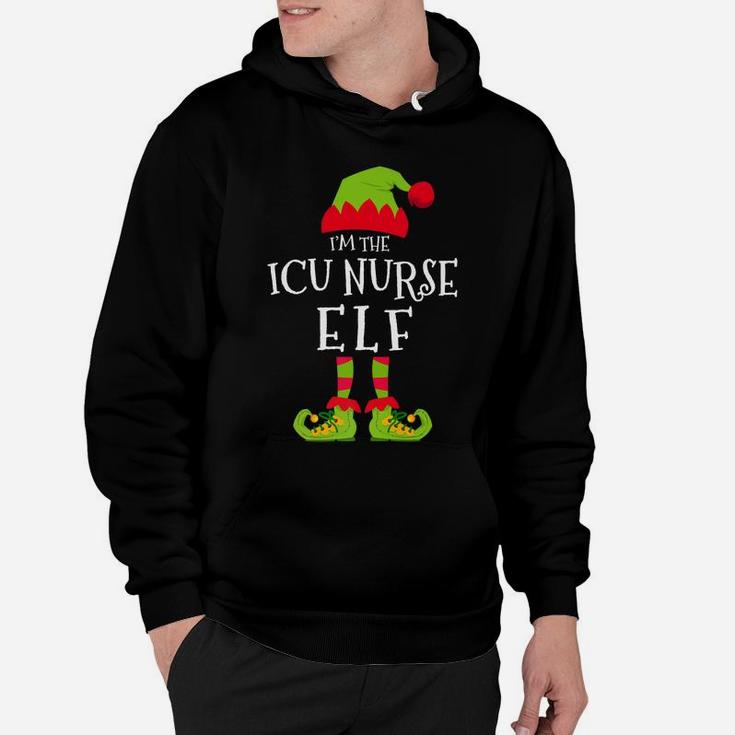 I'm The Icu Nurse Elf Funny Matching Christmas Costume Hoodie