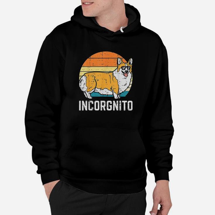 Incorgnito Welsh Corgi Sunset Retro Pet Dog Lover Owner Gift Hoodie