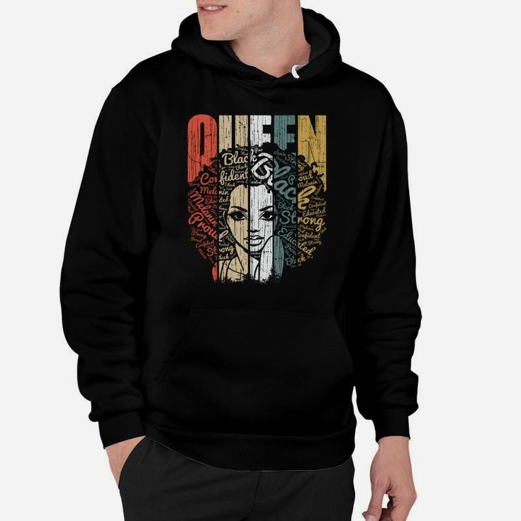 January Birthday Shirts For Women - Black African Queen Gift Sweatshirt Hoodie
