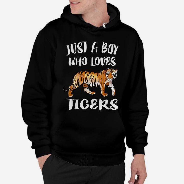 Just A Boy Who Loves Tigers  Tiger Animal Lover Gift Hoodie