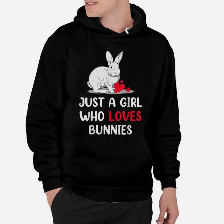 Just A Girl Who Love Bunnies Cute Easter Day Girls Hoodie