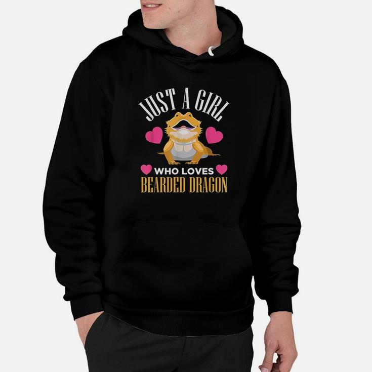 Just A Girl Who Loves Bearded Dragon Reptile Lizard Hoodie