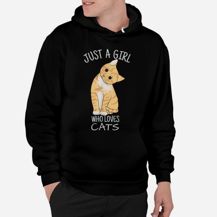 Just A Girl Who Loves Cats Gift For Cat Lover Hoodie