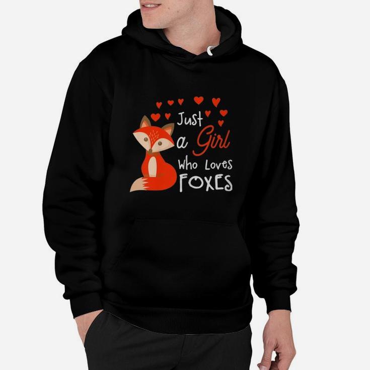 Just A Girl Who Loves Fox Lovely Hoodie