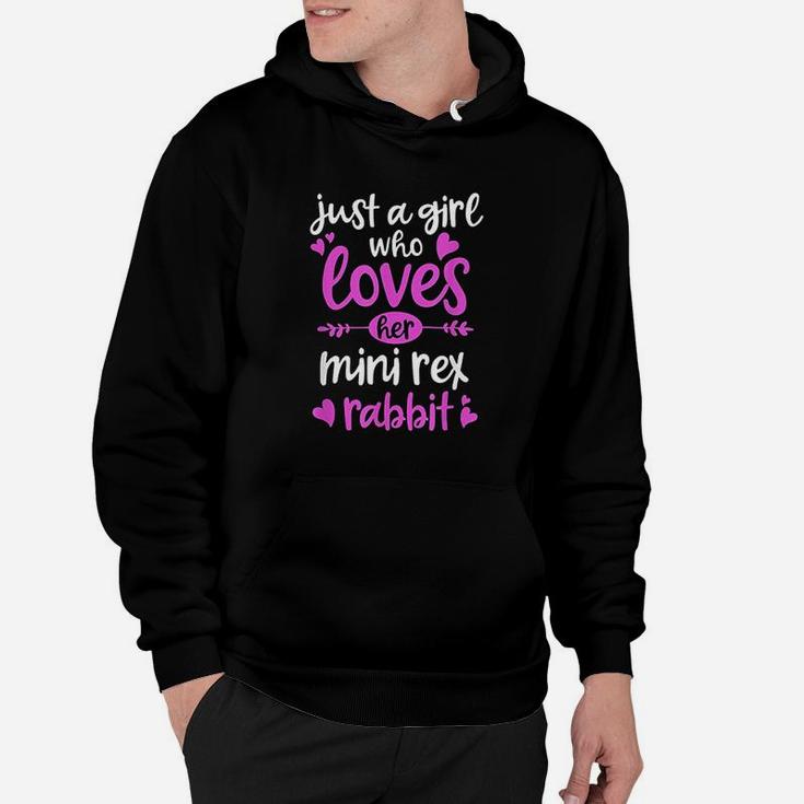 Just A Girl Who Loves Her Mini Rex Rabbit Hoodie