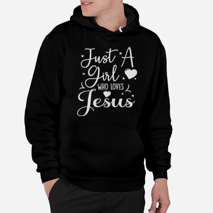 Just A Girl Who Loves Jesus Church Cute Christian Hoodie