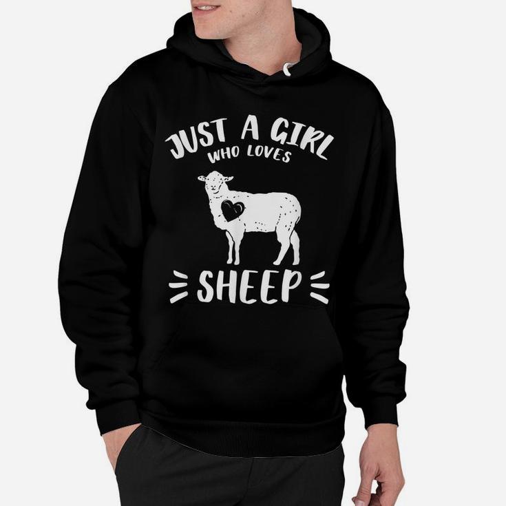 Just A Girl Who Loves Sheep Farm Animal Funny Gift Idea Hoodie