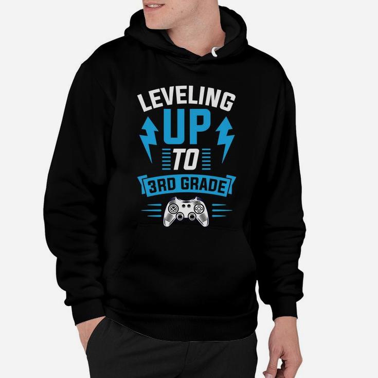 Kids Leveling Up To 3Rd Grade Third Cool Gamer Christmas Gift Hoodie