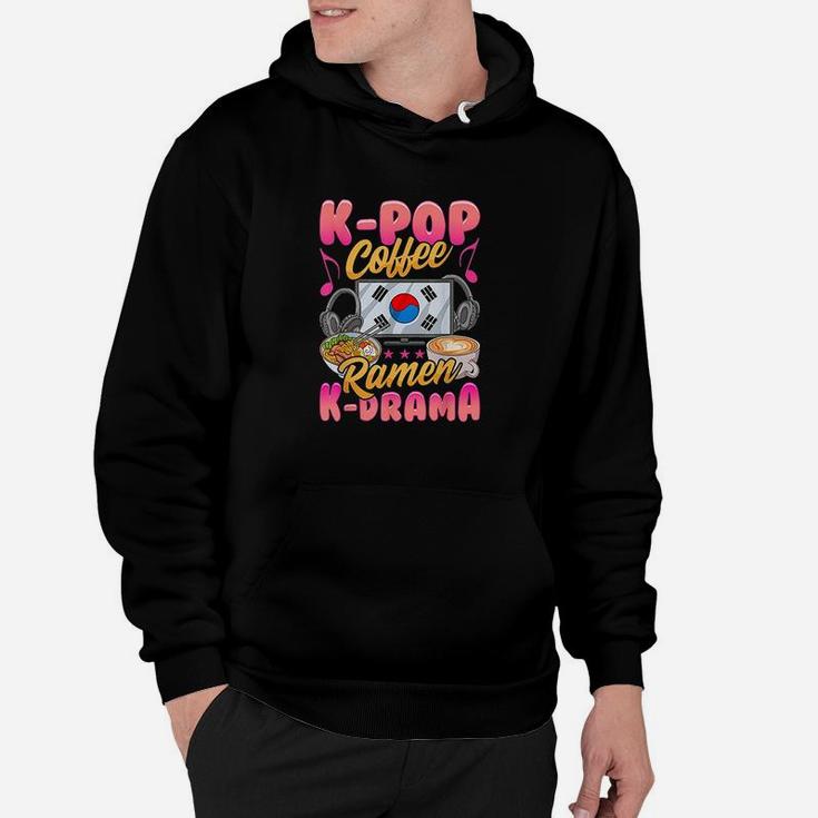 Kpop Coffee Ramen Kdrama Music Korean Tv Merchandise Gift Hoodie
