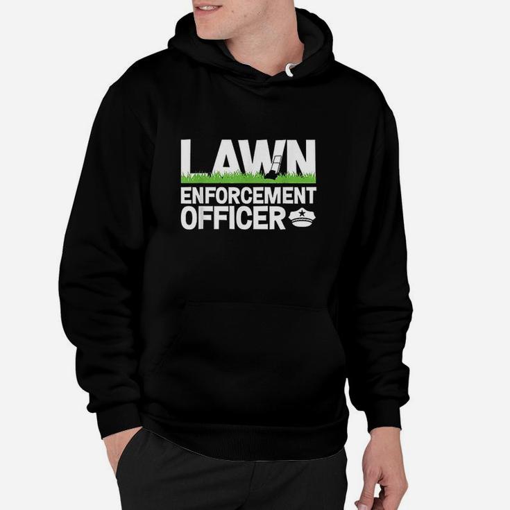 Lawn Enforcement Officer Funny Landscaper Lawn Mower Hoodie