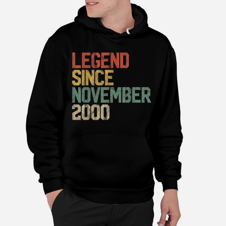 Legend Since November 2000 19Th Birthday Gift 19 Year Old Hoodie