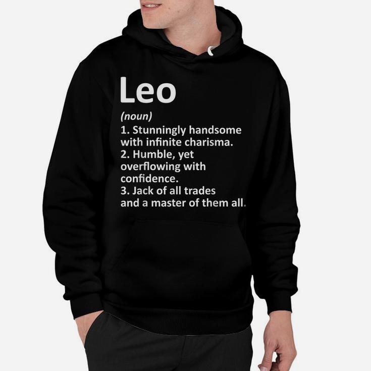 Leo Definition Personalized Name Funny Birthday Gift Idea Hoodie