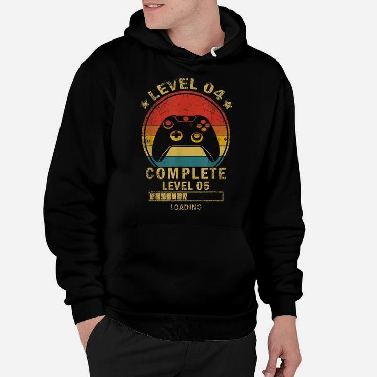 Level 4 Complete Level 5 Loading Gamers 4Th Birthday Gift Hoodie