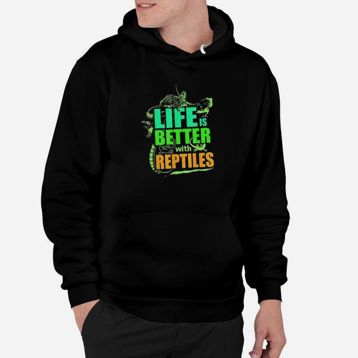 Life Is Better With Reptiles Leopard Gecko Hoodie