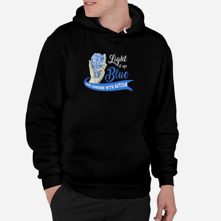 Light It Up Love Someone With Autism Hoodie