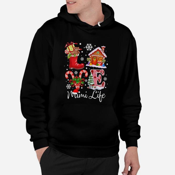 Love Mimi Life Christmas - Grandma Gift Sweatshirt Hoodie