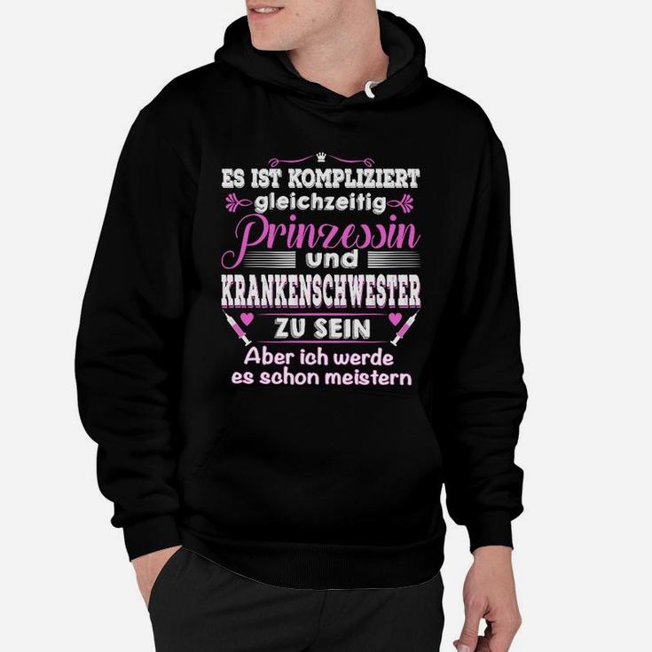 Lustiges Krankenschwester & Prinzessin Hoodie, Doppelleben Design