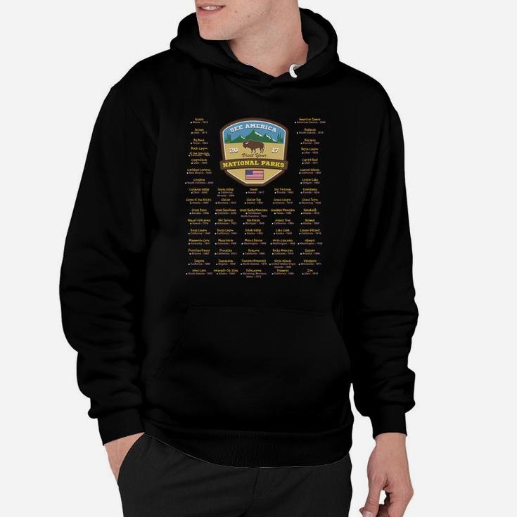 Mark Your Parks - 59 National Parks Hoodie