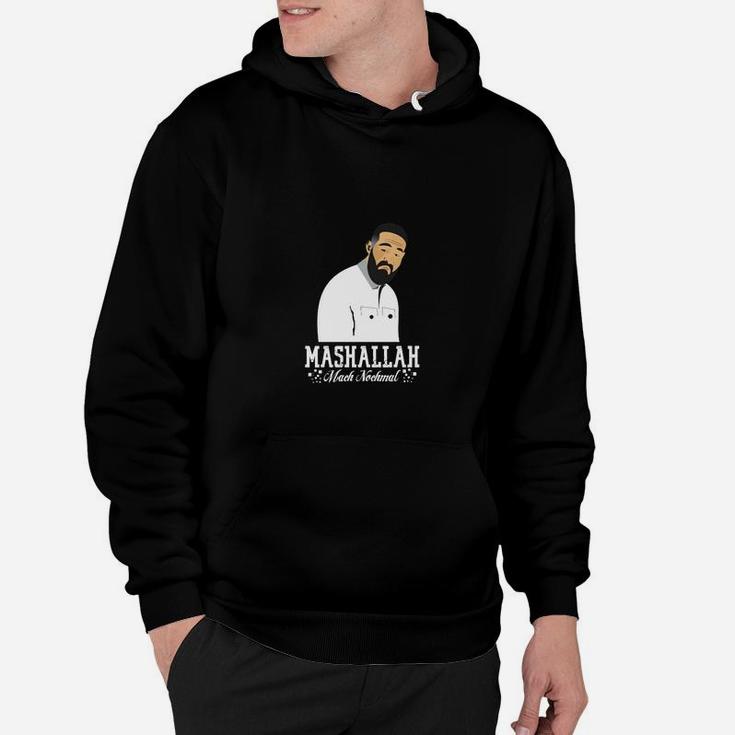 Mashallah Grafik Hoodie für Herren, Schwarzes Islamisches Design