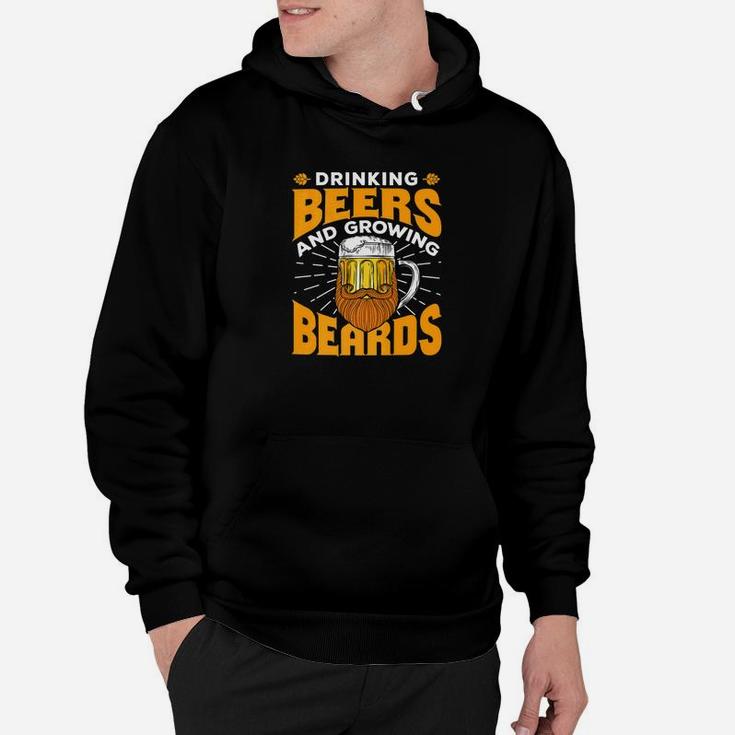 Mens Beer Beard Drinking Beer And Growing Beards Gifts 2 Hoodie