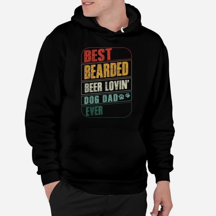 Mens Best Bearded Beer Lovin Dog Daddy Ever Pet Doggy Lover Owner Hoodie