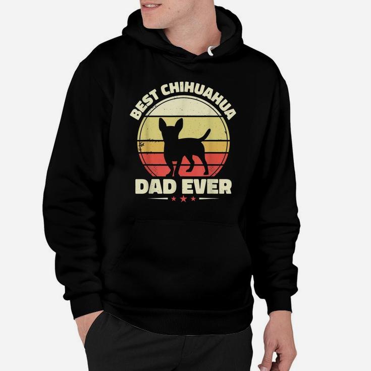 Mens Best Chihuahua Dad Ever Retro, Chihuahua Puppy Dog Lover Hoodie