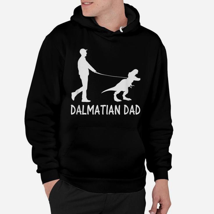 Mens Dalmatian Dad Dinosaur Dog Owners Funny Father's Day Hoodie