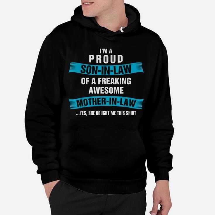 Mens Funny Son In Law Birthday Christmas Awesome Mother In Law Hoodie