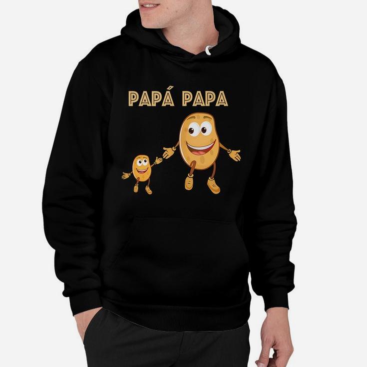 Mens Papa Potato Daddy Funny Pun Dad Father Gift Learning Spanish Hoodie