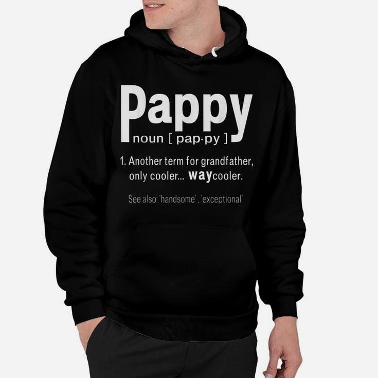Mens Pappy Humor Grandpa Fathers Day Definition Birthday Hoodie