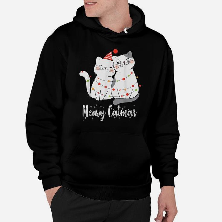 Merry Catmas Cats Christmas Couples Cat Lovers Xmas Hoodie
