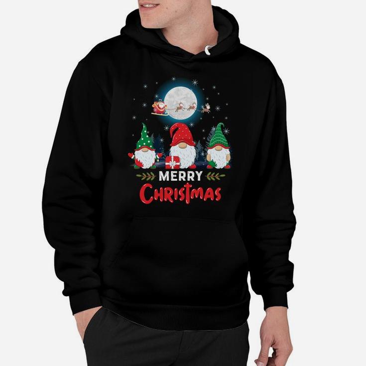 Merry Christmas Cute Gnomes Xmas Matching Pajama Santa Claus Sweatshirt Hoodie