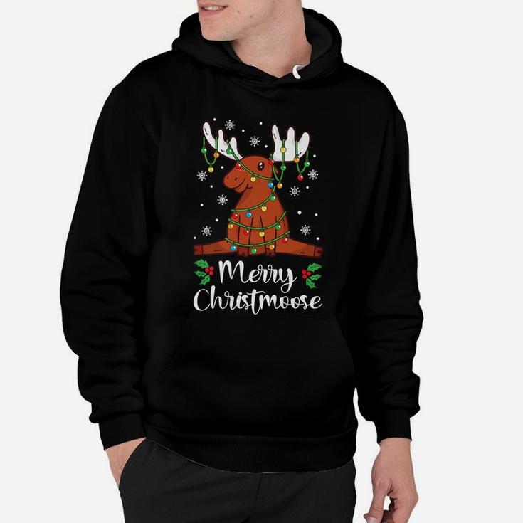 Merry Christmoose Holiday Humor Funny Gift Christmas Animal Hoodie