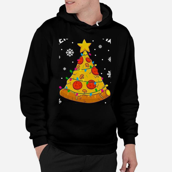 Merry Crustmas Pizza Christmas Tree Xmas Gifts Kids Men Sweatshirt Hoodie