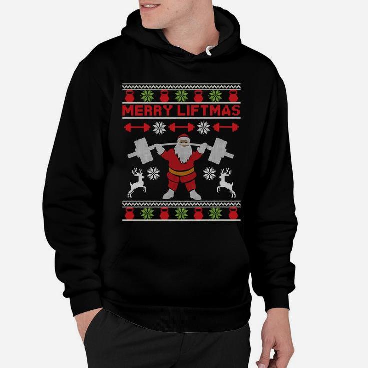 Merry Liftmas - Fitness Xmas Santa Christmas Bodybuilder Sweatshirt Hoodie