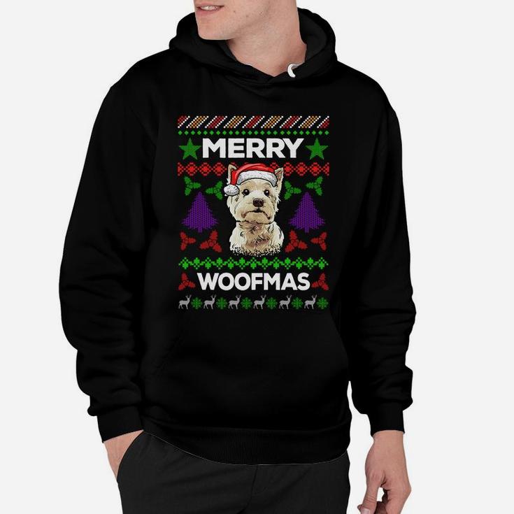Merry Woofmas Ugly Sweater Christmas West Highland Terrier Sweatshirt Hoodie